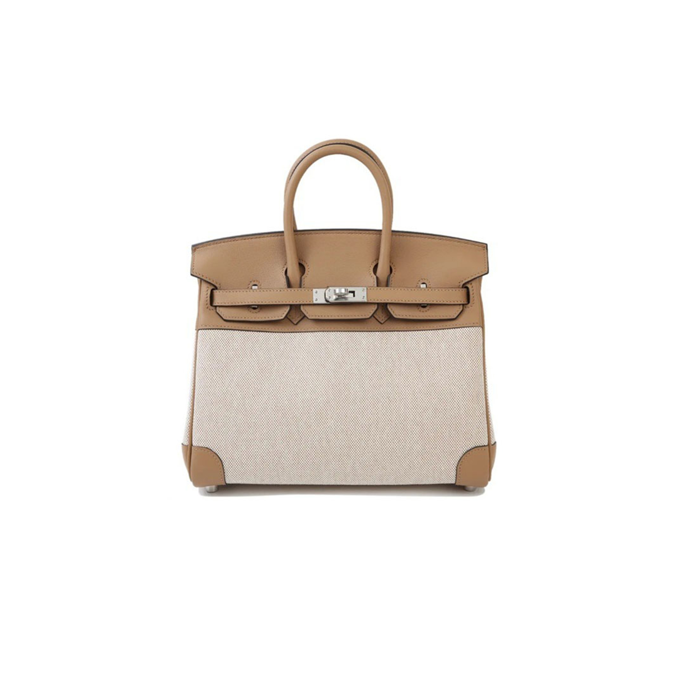 HERMÈS BIRKIN 25 IN TOILE SWIFT LEATHER (25*20*13cm)